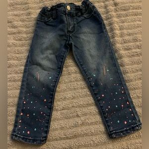 Cute denim toddler girl jeans